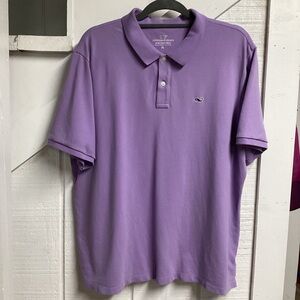 Vineyard Vines Men's Polo Shirt Sea Urchin Purple Sz XL